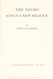 The Negro sings a new heaven.