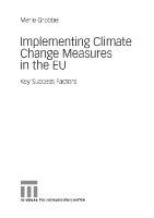 Implementing climate change measures in the EU key success factors /