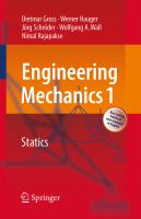 Engineering Mechanics 1 Statics /