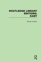 Routledge Library Editions : Kant.