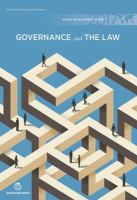 World Development Report 2017 : Governance and the Law.