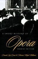 A short history of opera