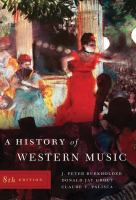 A history of western music /