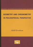 Geometry and chronometry in philosophical perspective /