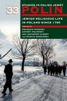 Polin : Jewish Religious Life in Poland Since 1750.