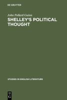 Shelley's Political Thought.