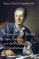 Prose of the world Denis Diderot and the periphery of Enlightenment /