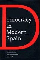 Democracy in modern Spain /