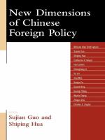 New Dimensions of Chinese Foreign Policy.