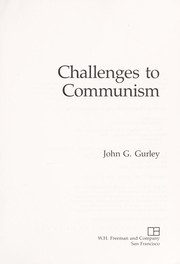 Challenges to communism /