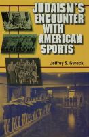 Judaism's encounter with American sports /