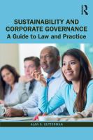Sustainability and corporate governance a guide to law and practice  /