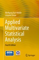 Applied Multivariate Statistical Analysis