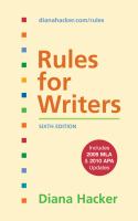 Rules for writers /