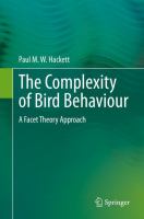 The Complexity of Bird Behaviour A Facet Theory Approach /