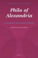 Philo of Alexandria a thinker in the Jewish diaspora /