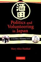 Politics and volunteering in Japan : a global perspective /