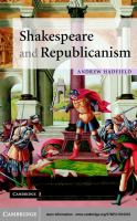 Shakespeare and republicanism