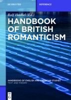 Handbook of British Romanticism.