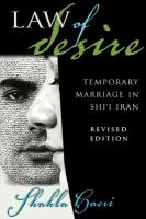 Law of desire temporary marriage in Shi'i Iran /