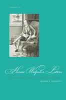 Horace Walpole's Letters : Masculinity and Friendship in the Eighteenth Century.