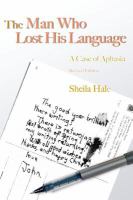 The man who lost his language a case of aphasia /
