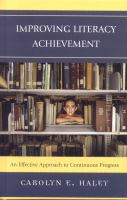 Improving literacy achievement : an effective approach to continuous progress /