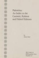 Palestrina : an index to the Casimiri, Kalmus, and Haberl editions /