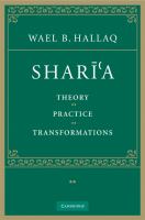 Sharīʻa : theory, practice, transformations /