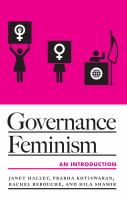 Governance feminism an introduction /