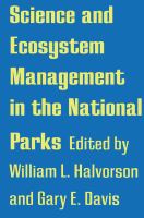 Science and Ecosystem Management in the National Parks