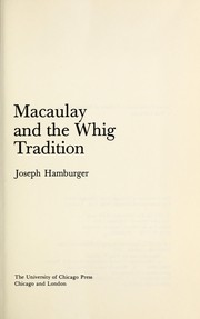 Macaulay and the Whig tradition /