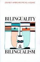 Bilinguality and bilingualism