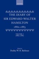 The diary of Sir Edward Walter Hamilton, 1880-1885 /