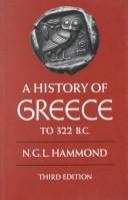 A history of Greece to 322 B.C. /