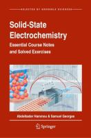 Solid-State Electrochemistry Essential Course Notes and Solved Exercises /