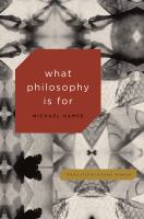 What philosophy is for /