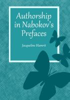 Authorship in Nabokov’s Prefaces.