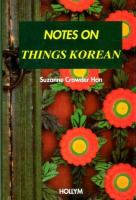 Notes on things Korean /