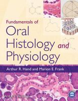 Fundamentals of Oral Histology and Physiology.