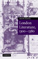 London literature, 1300-1380 /