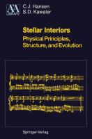 Stellar interiors physical principles, structure, and evolution /