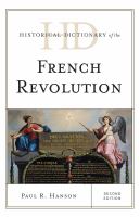 Historical Dictionary of the French Revolution.