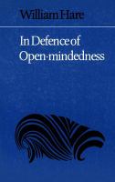 In Defence of Open-Mindedness.