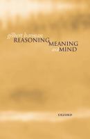 Reasoning, meaning, and mind