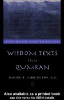 Wisdom texts from Qumran