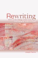 Rewriting : how to do things with texts /