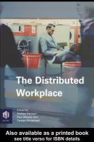 The Distributed Workplace : Sustainable Work Environments.