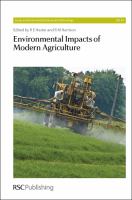 Environmental Impacts of Modern Agriculture.