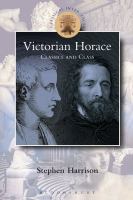 Victorian Horace classics and class /